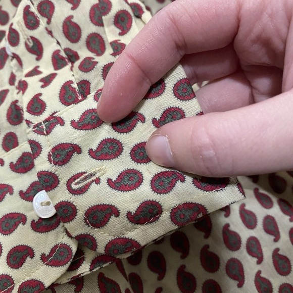 NILI LOTAN - Libby Paisley Button Down Dress Shirt Sz Medium - Picture 5 of 9